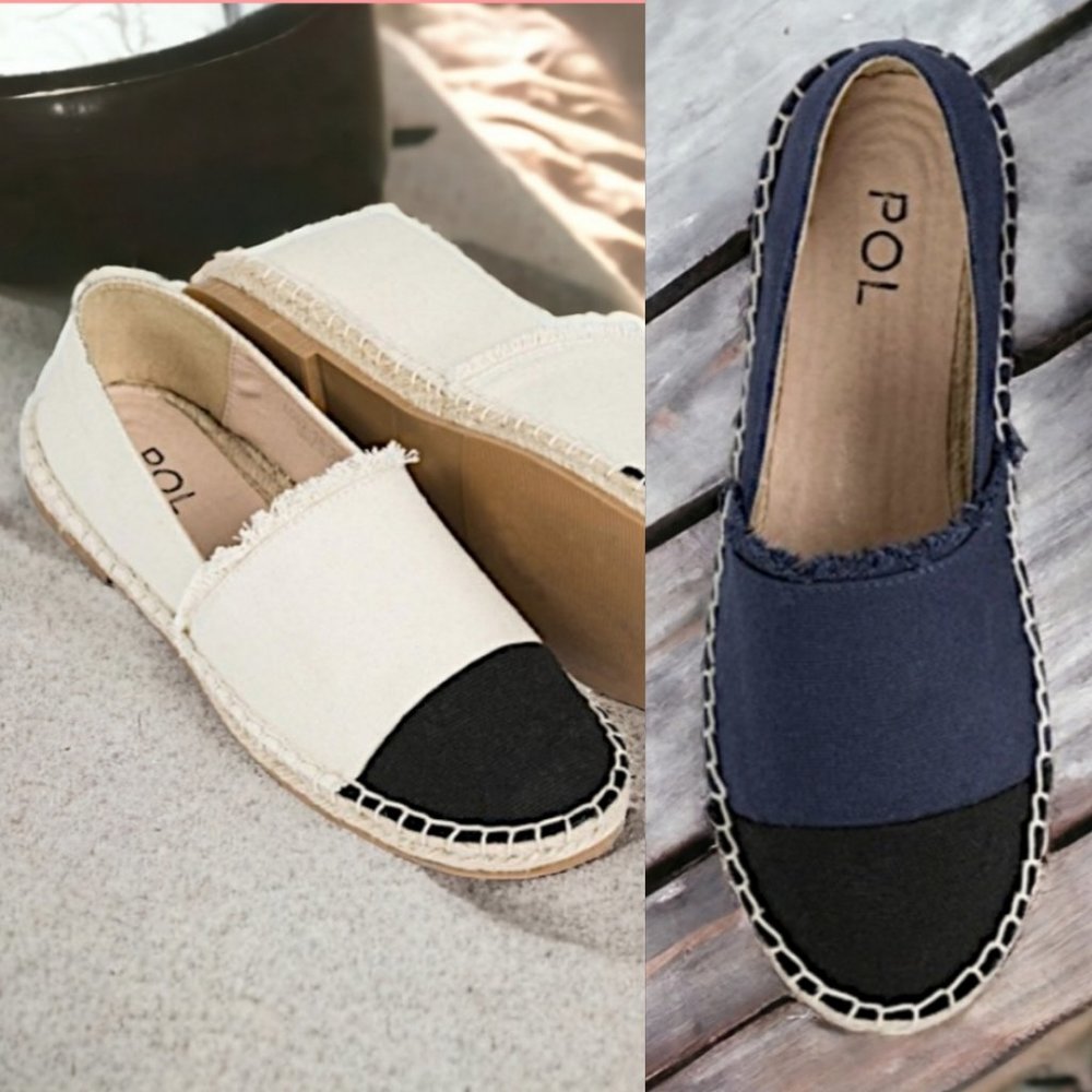 41633 POL Canvas Espadrilles